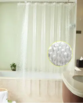 

Heavy Duty 100% EVA 3d Effect Bath Curtain Waterproof Mildew-free Shower Curtain or Liner