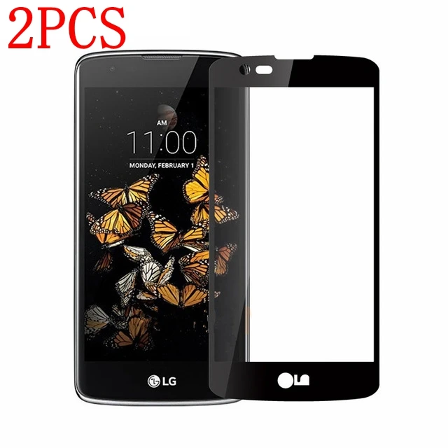 

2PCS Full Cover Tempered Glass For LG K8 2016 Screen Protector protective film For LG K350 K350N glass
