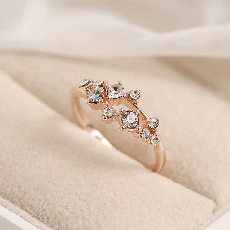 RscvonM маркиза милое обручальное кольцо для женщин три камня кластер Свадебные кольца Свадебные украшения изысканные женские кольца на палец