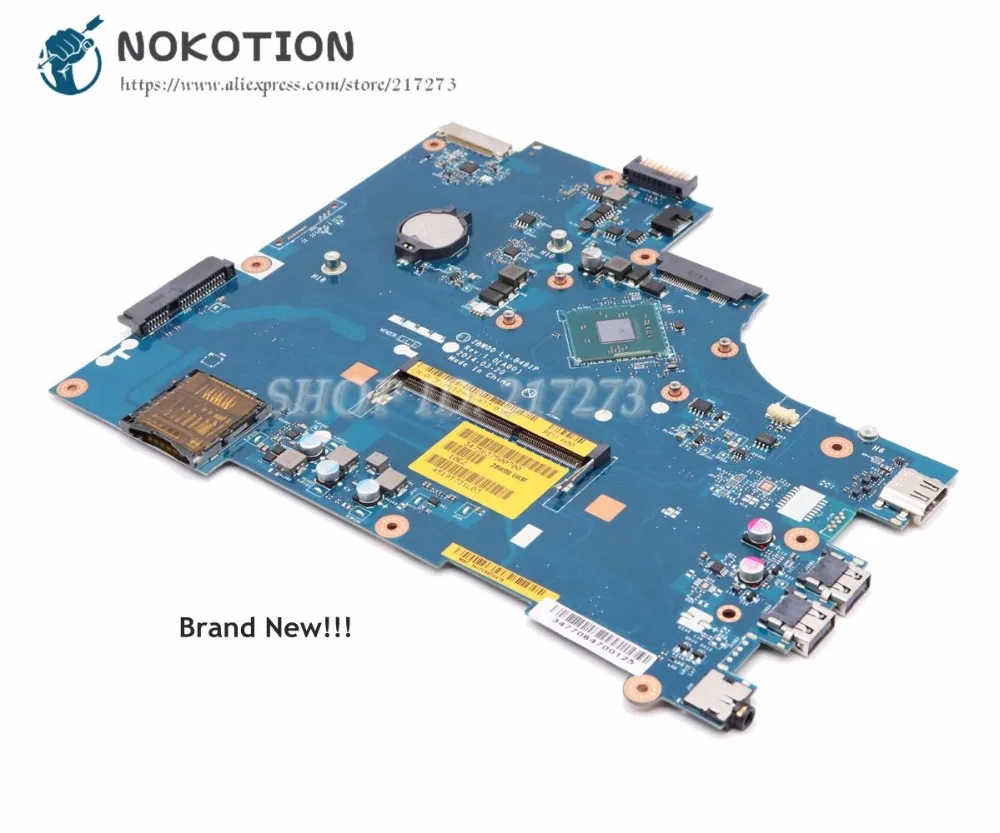 NOKOTION новая материнская плата для ноутбука Dell inspiron 15 3531 CN-0Y3PXH 0Y3PXH ZBW00 LA-B481P основная плата N3530 процессор на плате DDR3