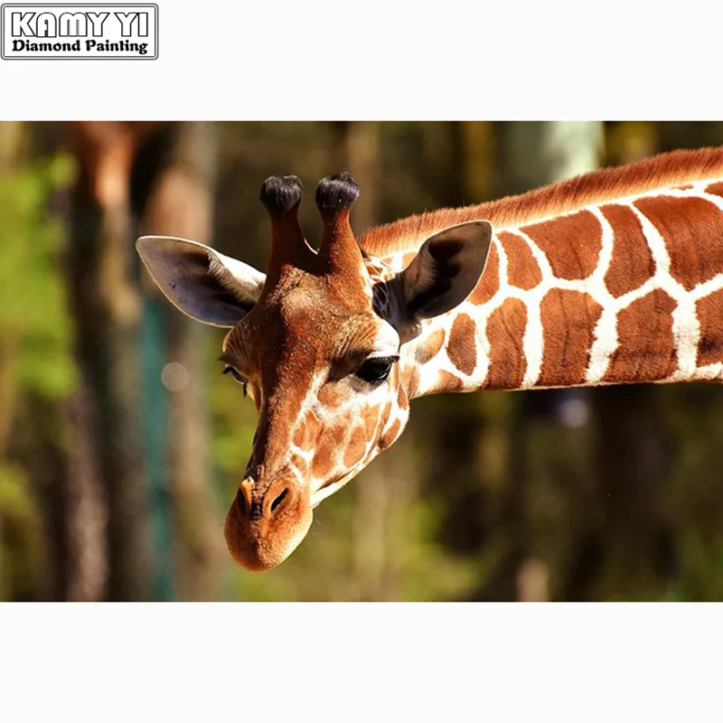 

5D DIY Full Square Diamond Painting Cross Stitch "giraffe 1" 3D Diamond Embroidery Rhinestone Mosaic Home Decor Gift