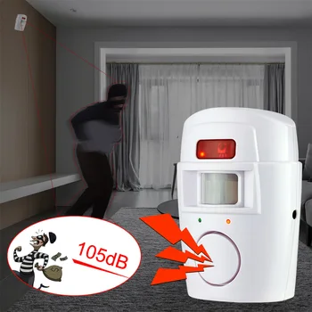 

1pcs Home Security PIR MP Alert Infrared Sensor Anti-theft Motion Detector Monitor Wireless Alarm System 2 Remote Controllers