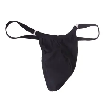

LBFS fascinating black-and-white ring word pants black sexy underwear for men