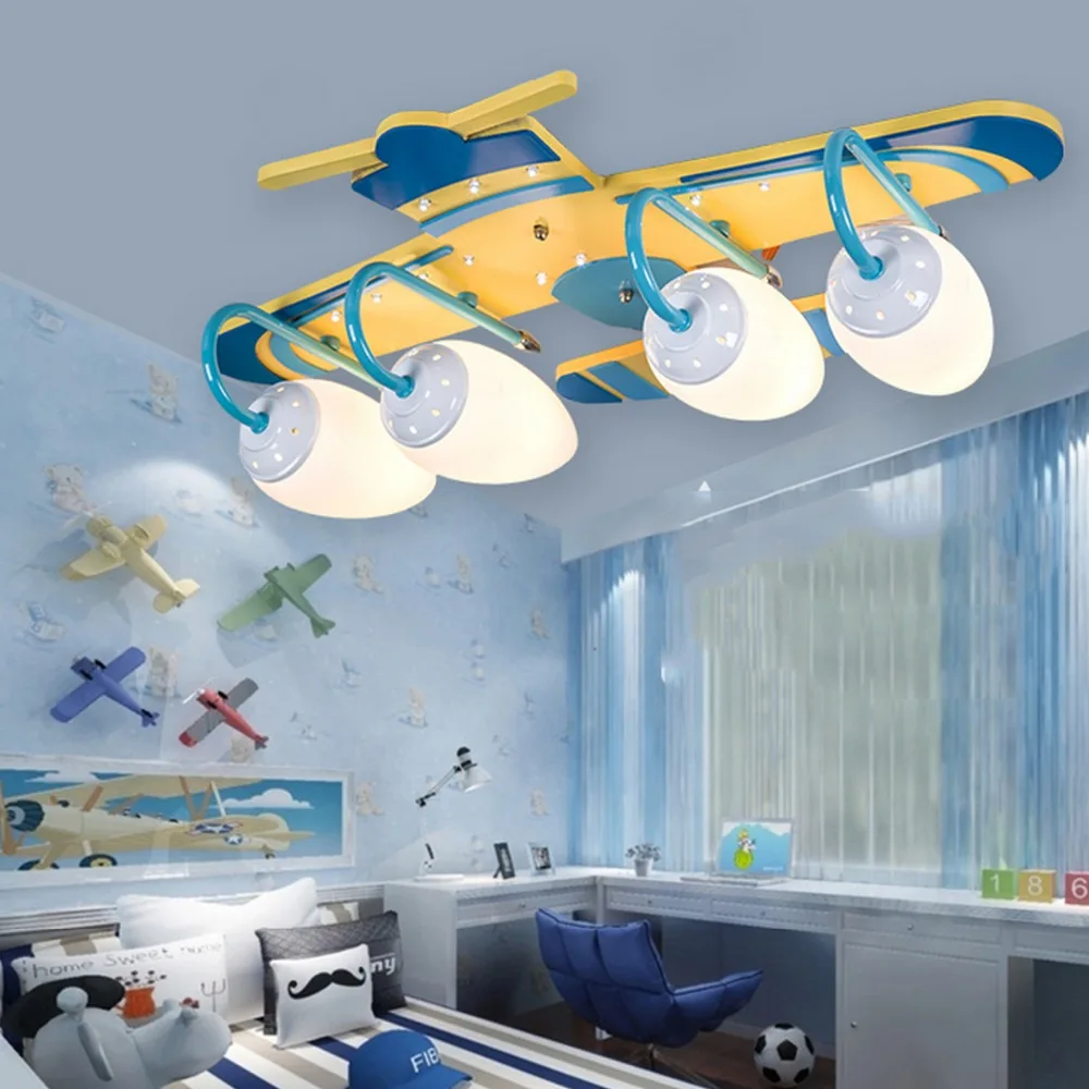 Cartoon Modern Ceiling Lamp Helicopter Shape Ceiling Light