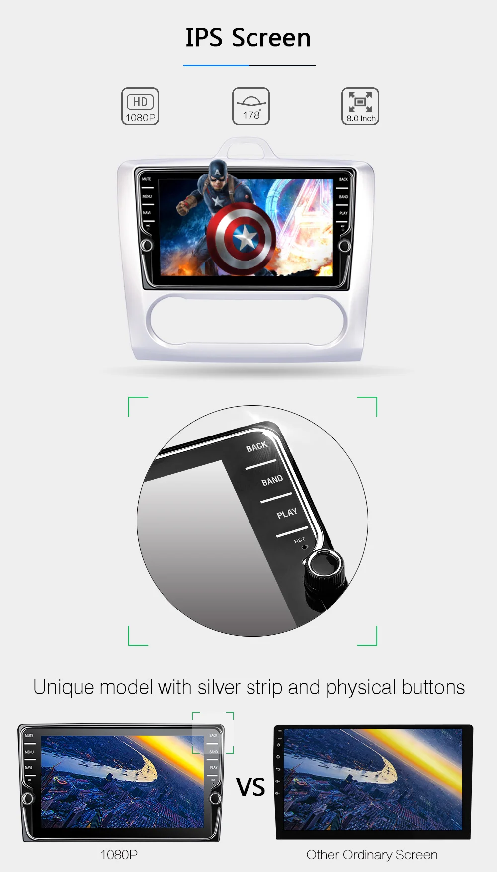 Cheap Funrover 2 din Android 9.0 Car DVD Multimedia Player GPS stereo navi For focus 2 2004-2011 video auto radio navigation DSP 12