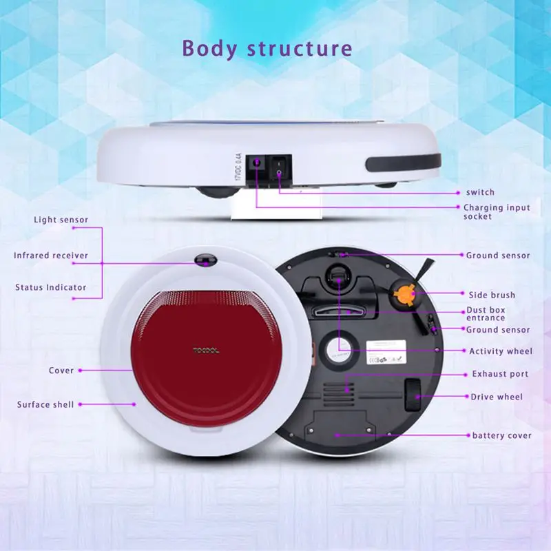 Хит! TOCOOL-350, беспроводной пульт дистанционного управления, умная машина, пылесос, ультратонкий, автоматическая уборочная машина, сухая и влажная уборка