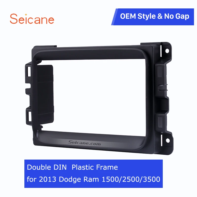 Автомобильная стерео панель Seicane 2 Din черная для Dodge Ram 1500 2500 3500 DVD рамка отделка
