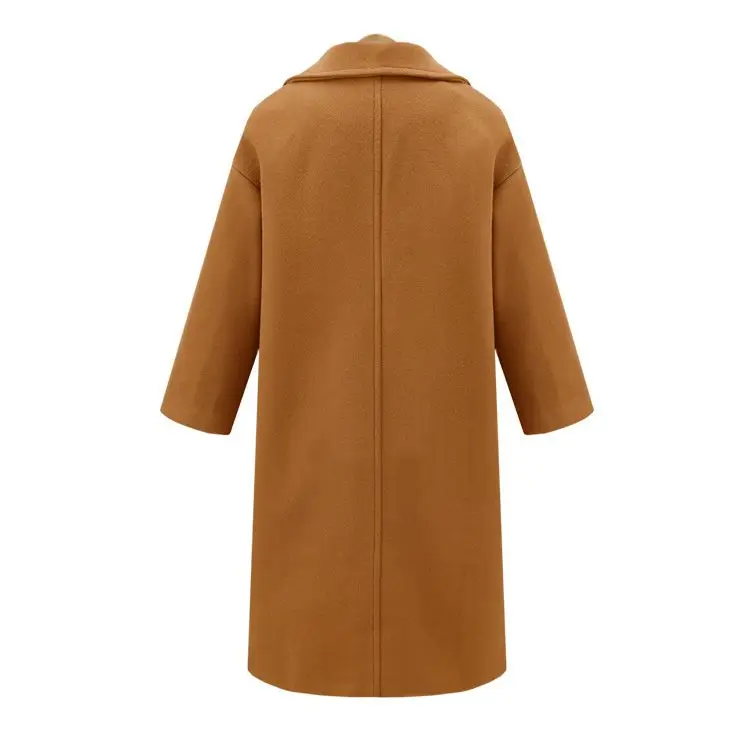 Manteau Green Style 2018 army D'hiver Mince camel Chameau Femelle Mélanges Dark Pardessus Europe Taille Femmes La Plus Blue Qmgood Long Vêtements Laine wqERYwd