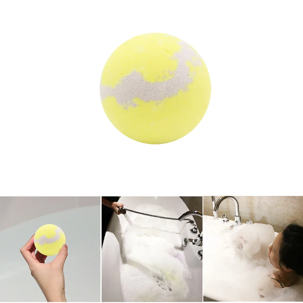 

Lemon Ocean Bathing Bombs Explosion Ball Fizzy Spa Moisturizes Bubble Bath L514