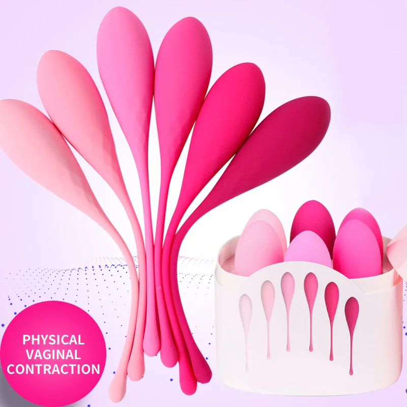 Vaginal Balls Smart Kegel Balls Tighten Exerciser Silicone Vaginal Vibrator Ball Ben Wa Ball Adult Sex Product for women
