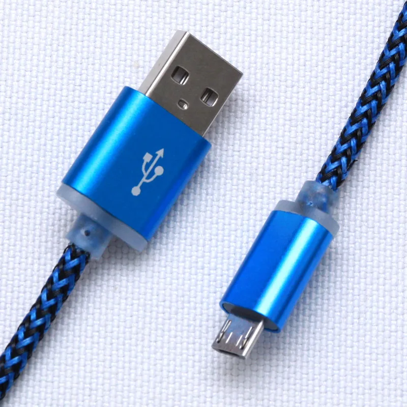 0,22 м/1 м/2 м/3 м Плетеный Micro USB кабель для синхронизации данных и зарядки для samsung Galaxy S4 S6 Edge Note 2 5 4 еще Android смартфон