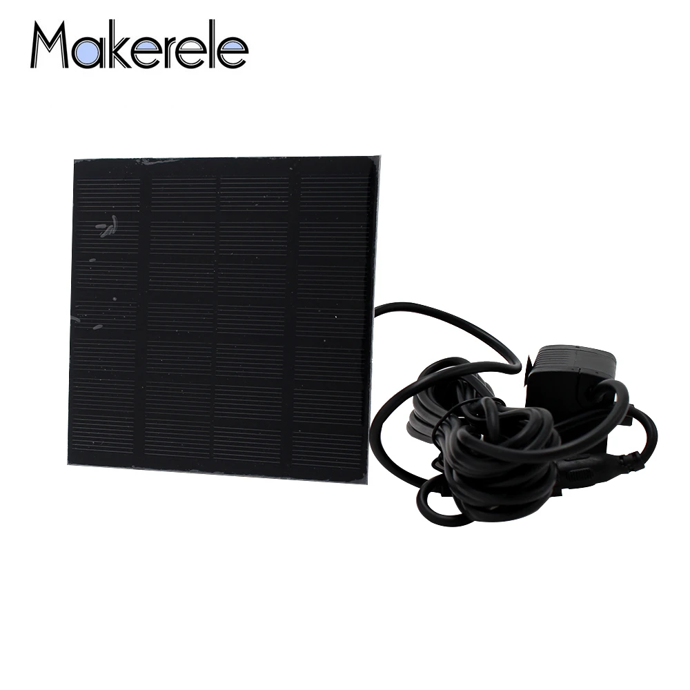 

Solar Power Water Fountain Pump 7V 1.12W Long Life 20000 Hours Brushless Pump 160mA Used For Pool Aquarium Fish Fountain IP68