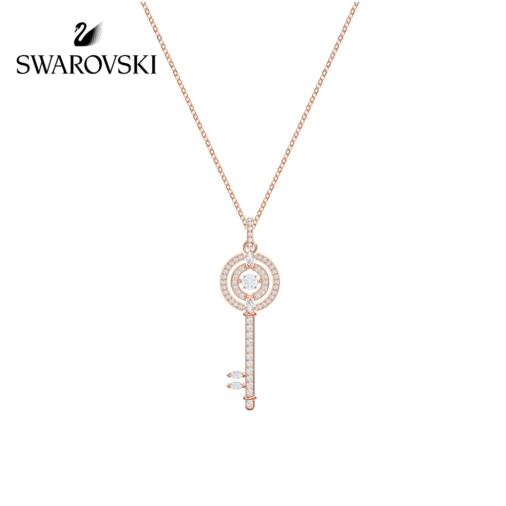 

Original Genuine Swarovski Sparkling DC Crystal Colour collision Design key Necklaces & Pendants Necklace Women 5469120