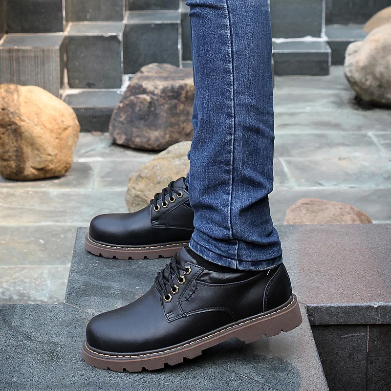 Noopula Platform Men Shoes Brand Oxford Designer Leather Studded