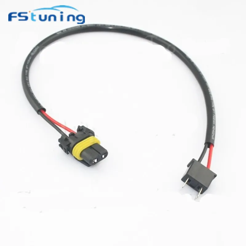 

FStuning 10pcs H7 Socket to 9006 HB4 Wire Harness HID Xenon Power Cable relay Connector Xenon HID ballast to socket for HID Kit