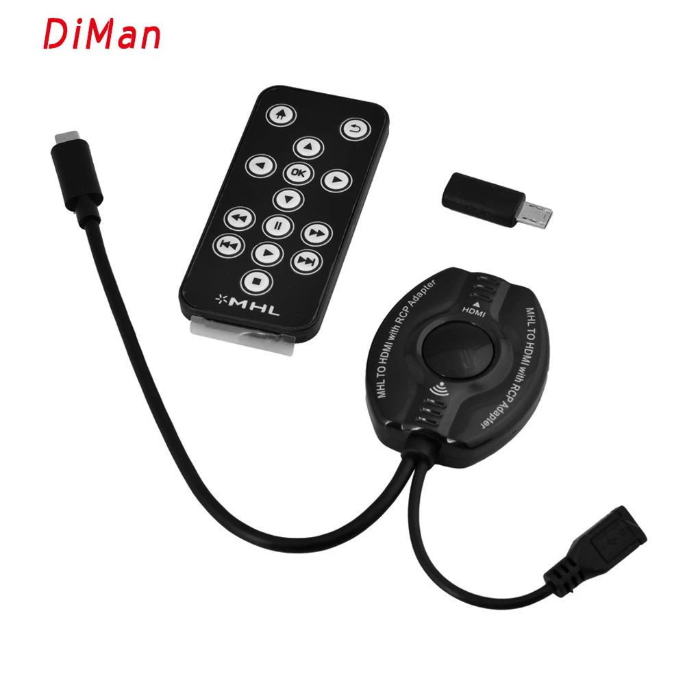 New Universal Remote Control 1PC Micro USB MHL To HDMI HDTV Adapter