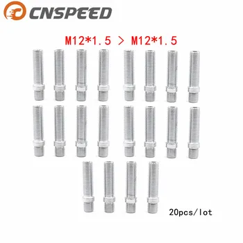 

CNSPEED 20PCS 12*1.5 TO 12*1.5 New Racing Car WHEEL STUD CONVERSION TALL LUG BOLTS TO STUDS 58MM YC101106