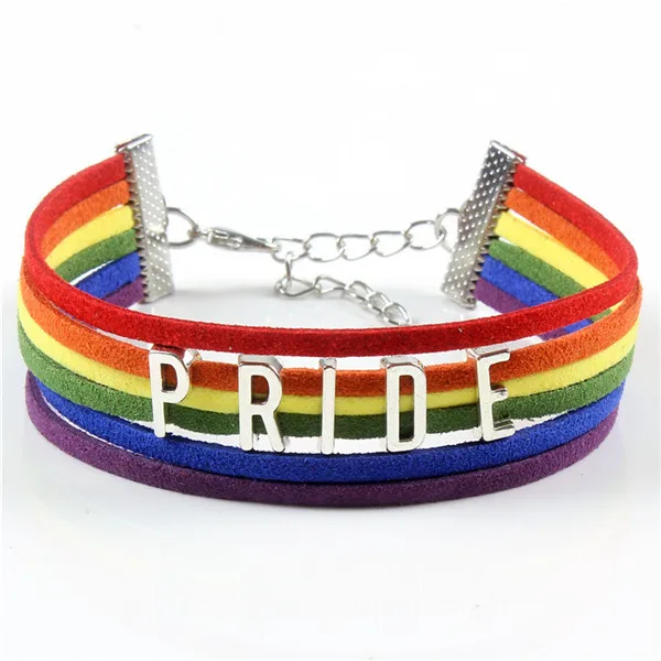 High Quality Gay Pride Charming Bracelet Multi Layer Rainbow Bracelet