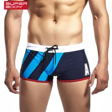 Мужские купальники летние выходные пляж трусы в полоску саржа Письмо печати плавки купальник Летний плавки