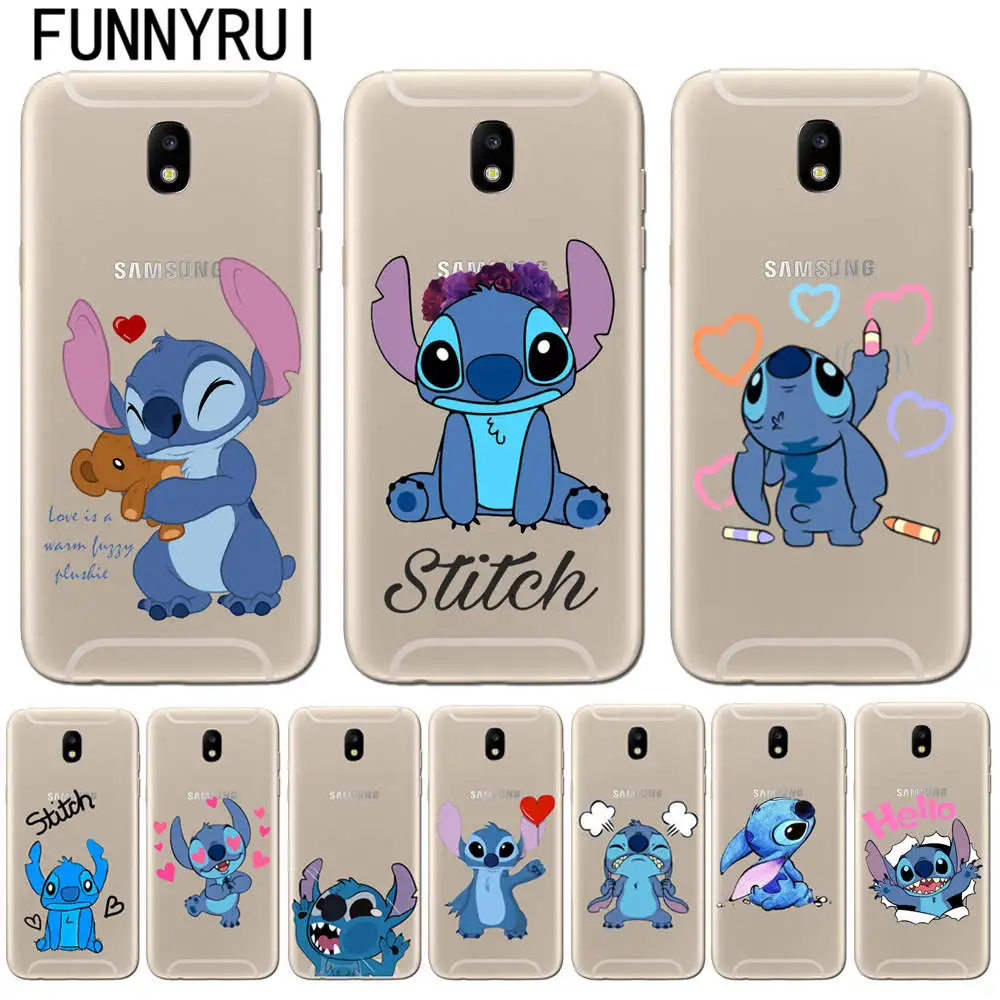 

Funny Stitch Cartoon Emoji Case For Coque Samsung Galaxy Grand J2 J5 Prime J3 J7 A3 A5 A7 2016 2017 J4 J6 A6 A8 Plus 2018 Cover