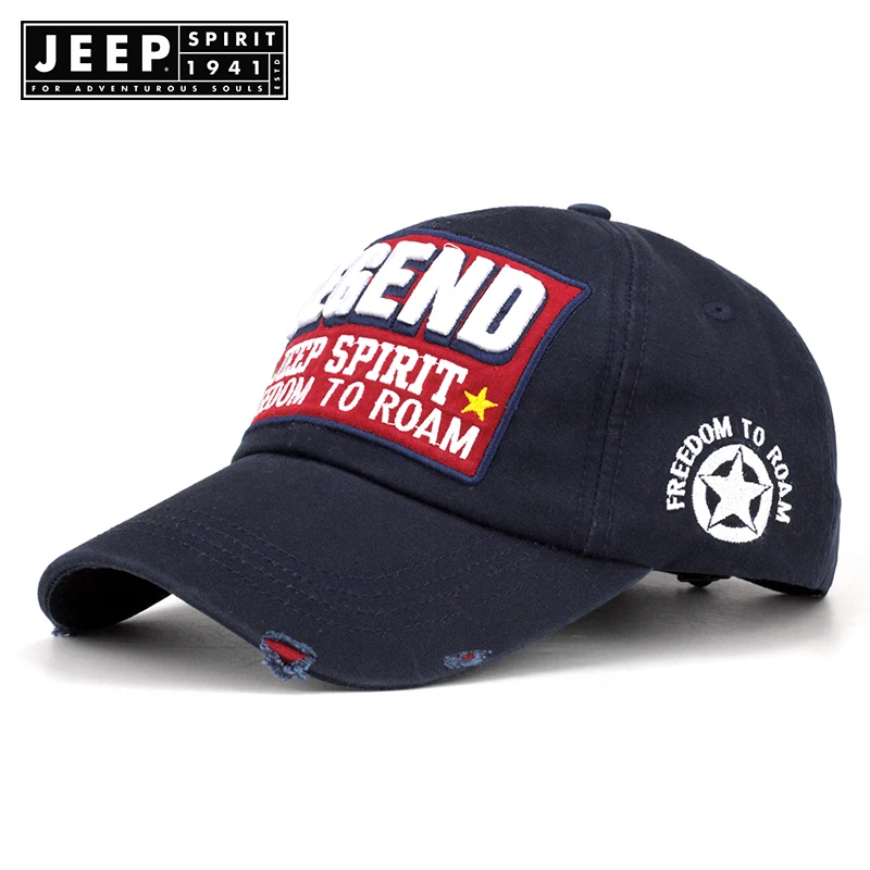 Бренд JEEP SPIRIT вымытая хлопковая бейсболка 2019 для мужчин женщин пап шапка с