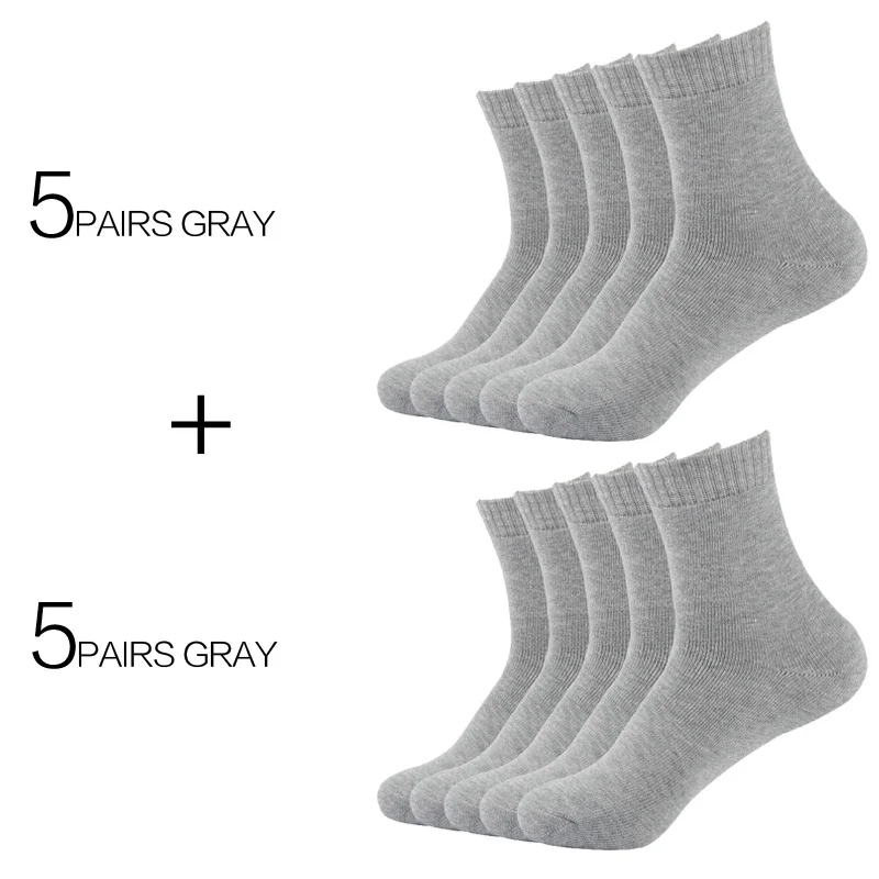 10 пар/лот Eur36-42 женские зимние утепленные махровые носки женские теплые хлопковые носки - Цвет: 10Pairs Gray