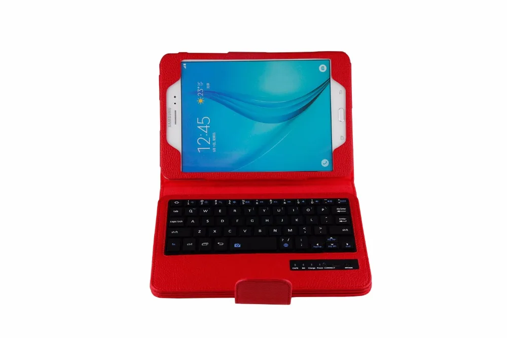 Отсоединяемый беспроводной Bluetooth чехол-клавиатура для samsung Galaxy Tab A 8,0 SM-T350 T350 T355 P350 с защитной пленкой для экрана