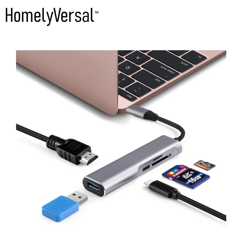 Homelyversal USB 3,0 Универсальная док-станция с двойным дисплеем Поддержка HDMI+ SD/TF usb портов подключение к телевизору с телефоном