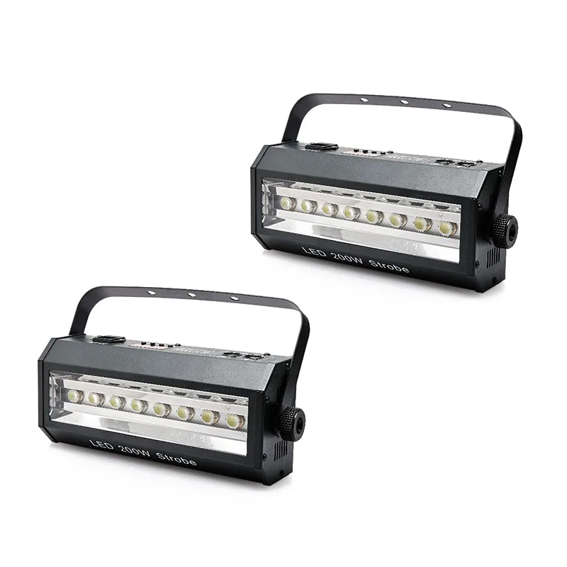 2 шт./лот высокая яркость стробоскоп King kong 8p 200 Вт светодиодный DMX512 управление
