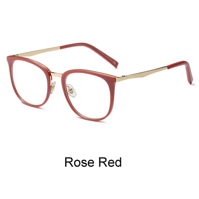 Ralferty модная рамка для очков женские прозрачные оправы для очков оптические корректирующие очки при близорукости oculos de grau F92128 - Цвет оправы: Rose Red