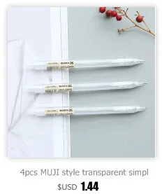 JIANWU 2pcs MUJI STYLE  15cm 18cm 20cm Transparent Simple ruler acrylic ruler   Learn stationery drawing supplies