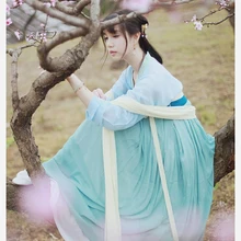 Традиционный Женский Древний китайский костюм династии Тан, красивое женское танцевальное платье принцессы династии ханьфу, китайская одежда