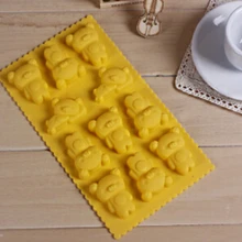 Торговля 50 ШТ. DIY Медведь Формы Силиконовые Кубика Льда инструменты Мороженое Формы Льда Торт Плесень Инструменты Для Приготовления Пищи Инструменты nw112