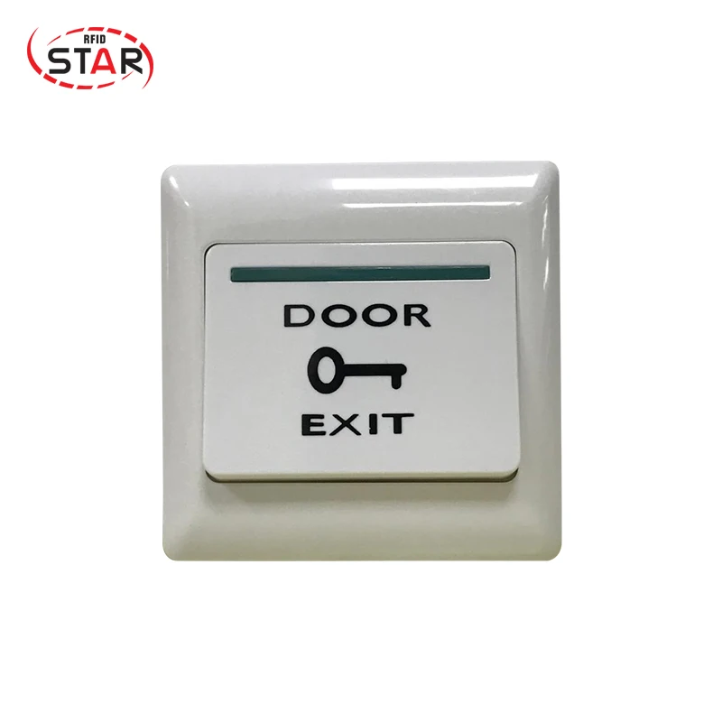 

Free Shipping 5pcs/lot Plastic Push button Switch Door open Exit Button access control accessories