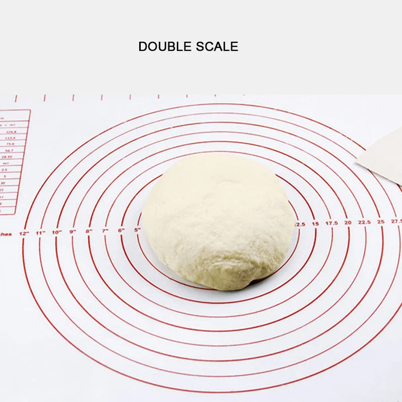 Выпечки подкладка для замешивания теста силиконовой накладкой большой разделочная доска сторона утолщение выпечки разминание коврик для выпечки с антипригарным покрытием padly Кухня инструменты