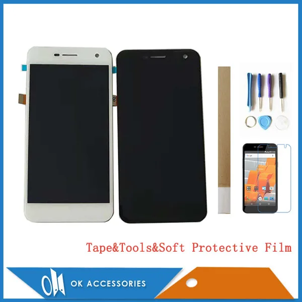 Продажа 5,0 дюймов для Wileyfox Spark Plus ЖК дисплей + сенсорный экран дигитайзер черный белый цвет с комплектами