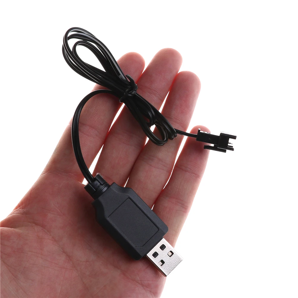 

2018 New 1pc 3.6V 4.8V 6V 7.2V Black USB Charger Adapter Cable For Sky Viper Drone Helicopter Universal