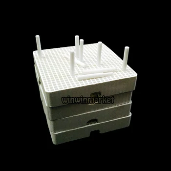 

Dental Lab Honeycomb Square Firing Trays with 20 Zirconia Pins New