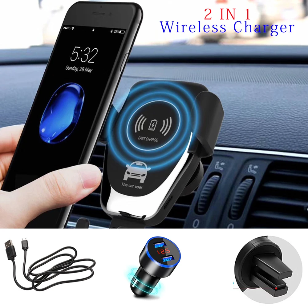 

Car Phone Holder Car Air Vent Mount Stand No Magnetic Mobile Phone Holder Universal Gravity Smartphone Cell Support