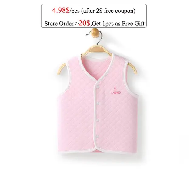 Newborn Baby Vest 100 Cotton Kids Vests & Waistcoats 6 12 Month Infant