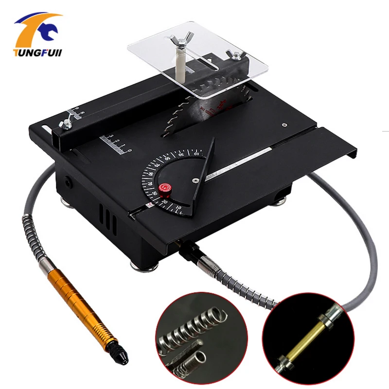 

Mini table saw manual woodworking table saw DIY craft tool circular saw blade polishing machine cutting tool Multifunction
