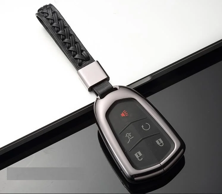 Автомобиль Алюминий сплав Auto Key держатель оболочки удаленный ключевой чехол для Cadillac ATS-L CT6 CTS XTS XT5 SRX Escalade