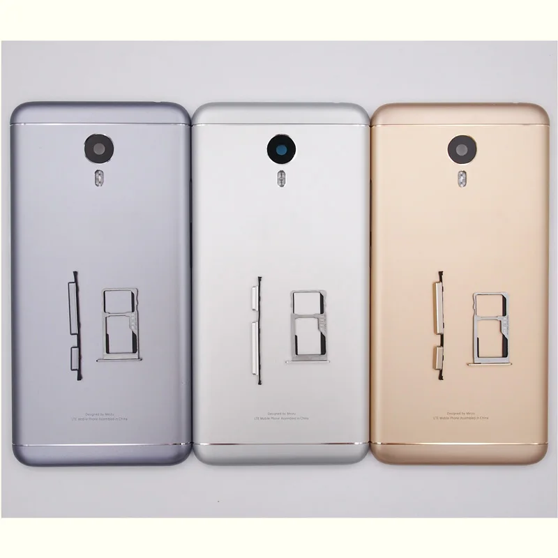 

BaanSam New Battery Door Back Cover Housing Case For MEIZU M3 Note 5.5 Inch L681 With Power Volume Buttons+SIM Card Trya
