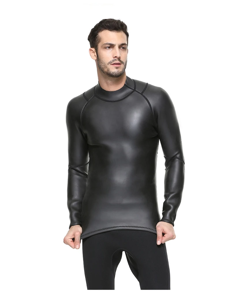 SBART 3 мм Мужская рубашка для плавания с триатлоном супер эластичная Водонепроницаемая футболка для подводного плавания с гладкой кожей из неопрена CR мягкий светильник из кожи