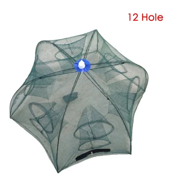 

Foldable fishing net fishing gear hand throw net with umbrella automatic fish protection fishing supplies 4 imports (send bags)