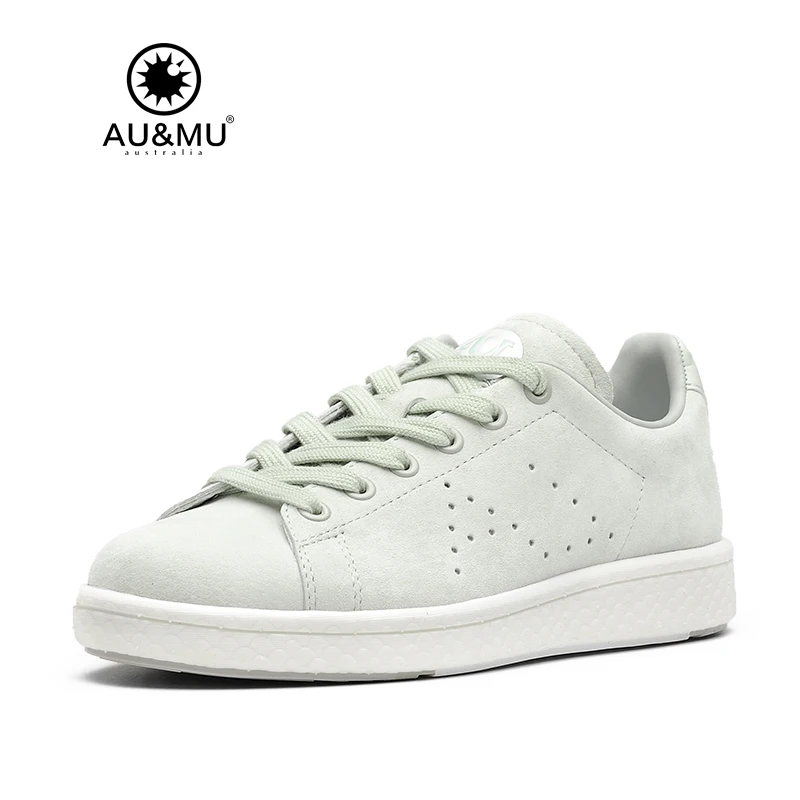 

2018 AUMU Australia Minimalist Lace Up Breathable Suede Shoes G702