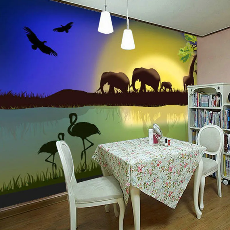 Modern papel de parede wallpaper Environmental Mural non-woven wall paper the fairy tale background homedecoration | Обустройство