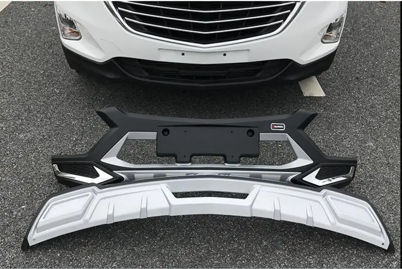 JINGHANG ABS PAINT CHROME CAR FRONT+REAR BUMPERS PROTECTOR GUARD SKID