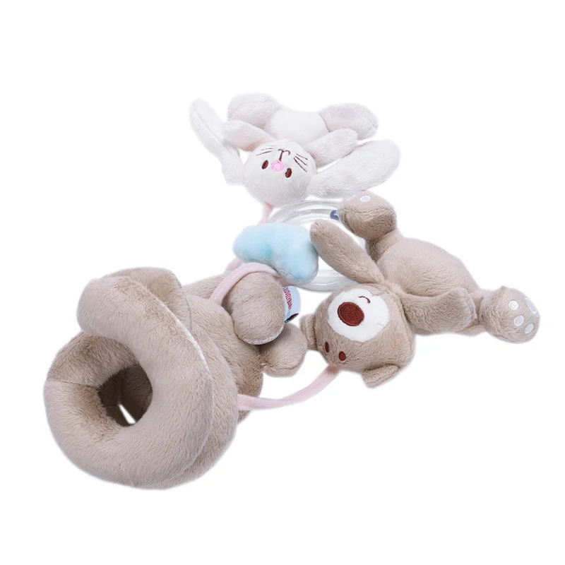 Highdas детская музыкальная кровать Висячие и детские кроватки Багги украшения с кроликом медведем и колокольчиком(змея