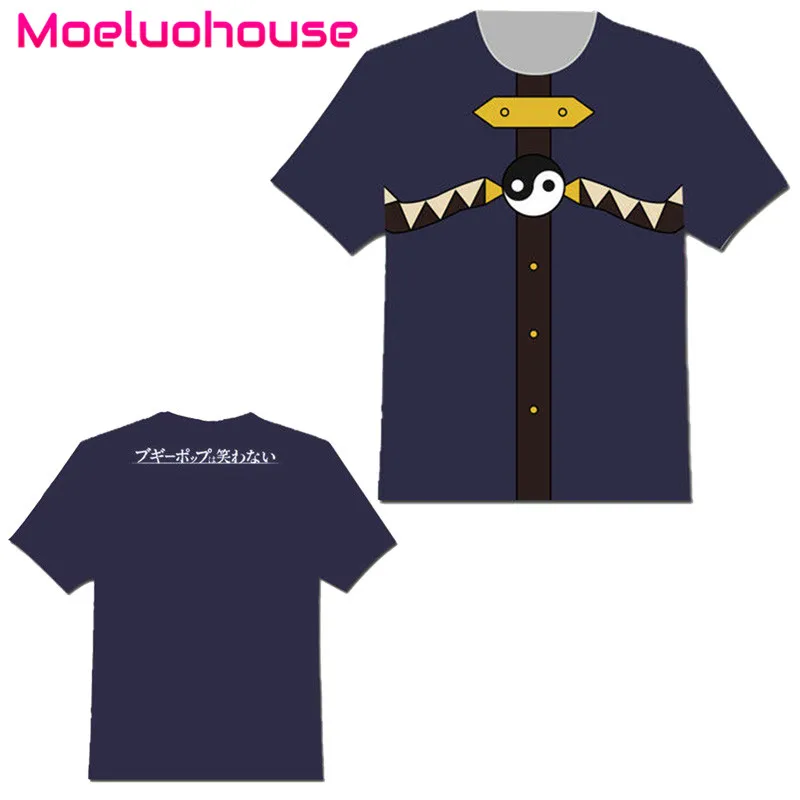 

Anime Boogiepop wa Warawanai T shirt Cosplay Costume Tee Tops Short Sleeve Men Women Unisex Casual Clothing